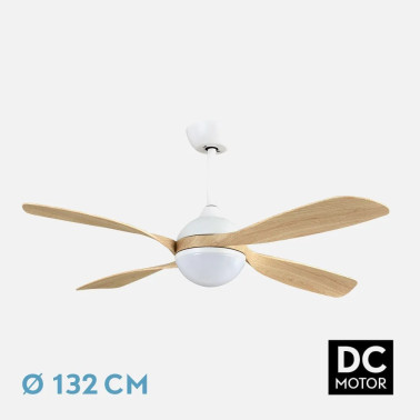 FABRILAMP LIVORNO 132CM Ventilador Blanco-Haya