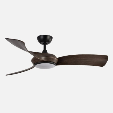FABRILAMP CERDEÑA 132CM Ventilador Negro-Roble