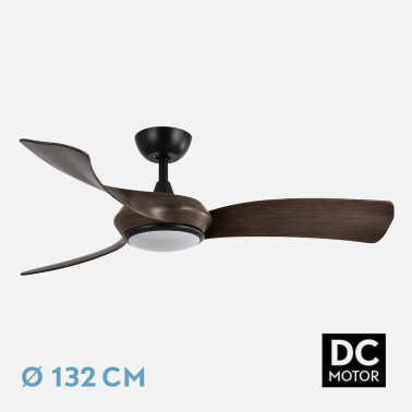 FABRILAMP CERDEÑA 132CM Ventilador Negro-Roble