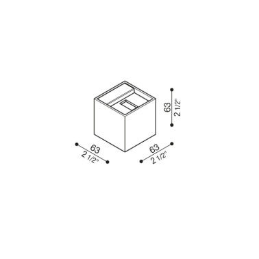 LOMBARDO DODO 60 Aplique Gris Oscuro