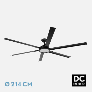 FABRILAMP ALMANZOR 214CM Ventilador Negro