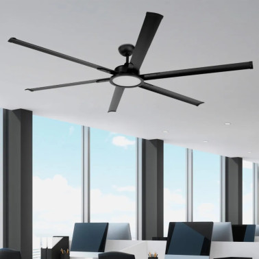 FABRILAMP ALMANZOR 214CM Ventilador Negro