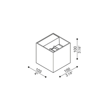 LOMBARDO DODO 100 Aplique Oro-Gris Oscuro
