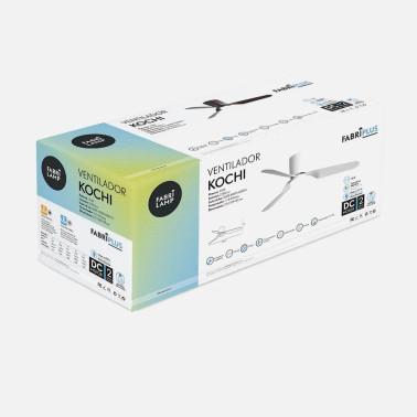 FABRILAMP KOCHI 132CM Ventilador Niquel