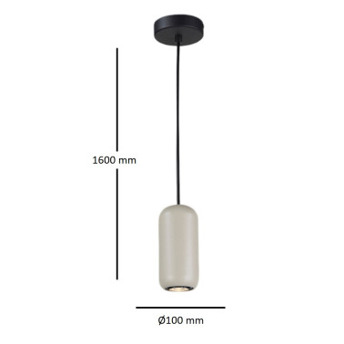 I3 NIMES Colgante Gris