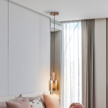 I3 VENIZE Colgante Cobre-Ambar