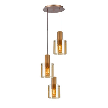 I3 VENIZE Colgante Cobre-Ambar 3L