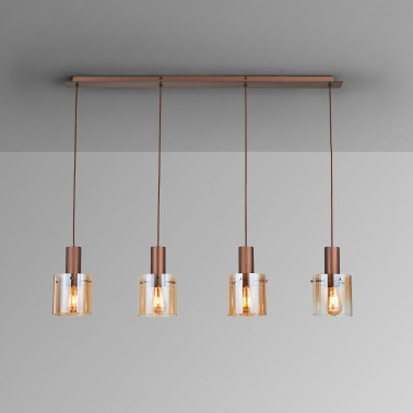 I3 VENIZE Colgante Cobre-Ambar 4L