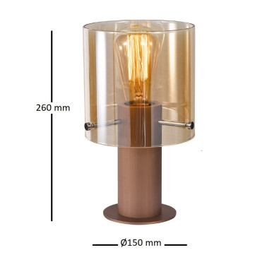 I3 VENIZE Sobremesa Cobre-Ámbar
