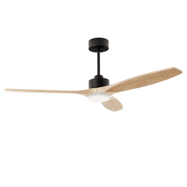 FORLIGHT STEM EVO LED Ventilador Negro-Madera Clara