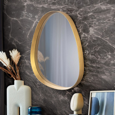 SCHULLER JULIE 76x92 Espejo Dorado