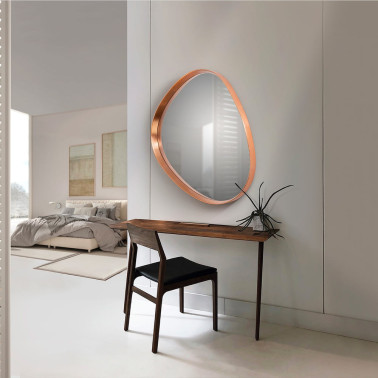 SCHULLER JULIE 76x92 Espejo Oro Rosa