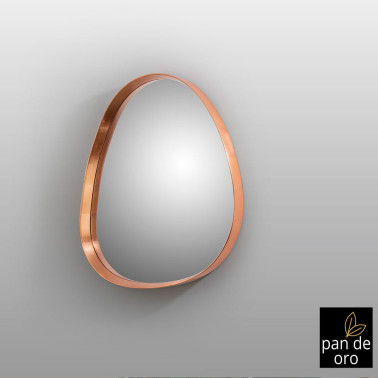 SCHULLER JULIE 76x92 Espejo Oro Rosa