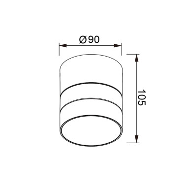 MANTRA SALER Foco Basculante IP65 GX53 Gris Oscuro