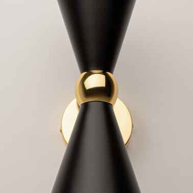 MAYTONI VESPER Aplique Negro-Oro