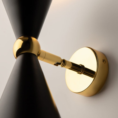MAYTONI VESPER Aplique Negro-Oro