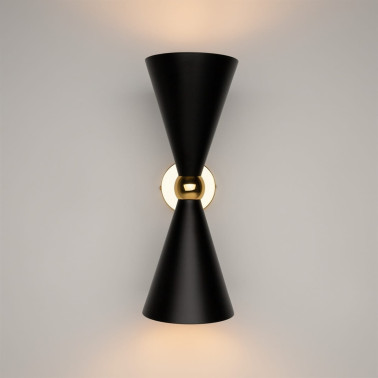 MAYTONI VESPER Aplique Negro-Oro