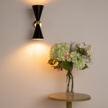 MAYTONI VESPER Aplique Negro-Oro