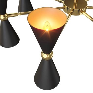 MAYTONI VESPER Colgante Negro-Oro