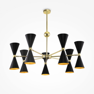 MAYTONI VESPER Colgante Negro-Oro