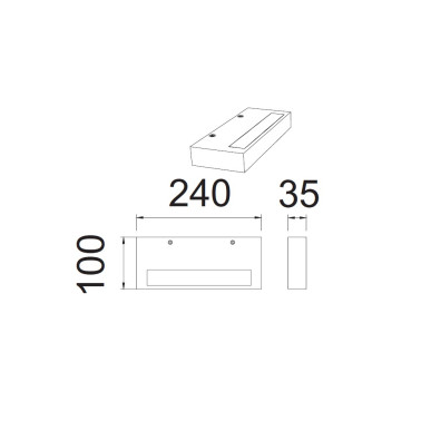 MANTRA CONIL 240 Aplique 20W CCT DIM Blanco