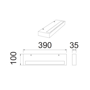 MANTRA CONIL 390 Aplique 30W CCT DIM Blanco