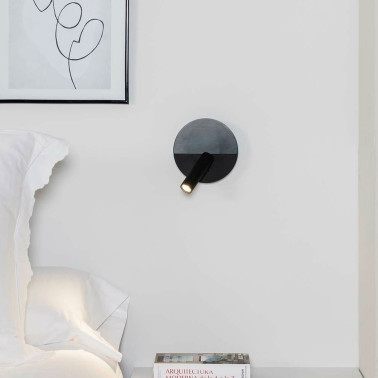 FARO DUAS USB C Aplique Lector Negro