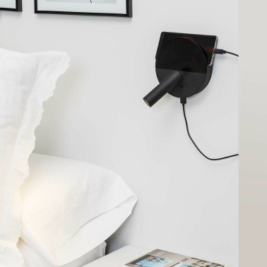 FARO DUAS USB C Aplique Lector Negro