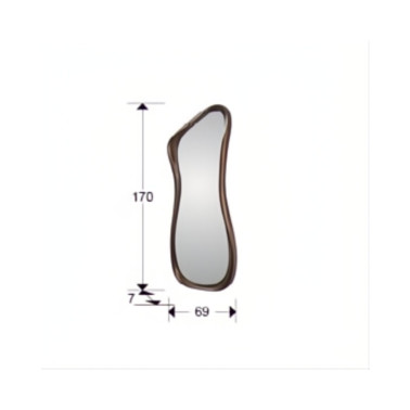 SCHULLER GINA 69x170 Espejo Bronce Oscuro