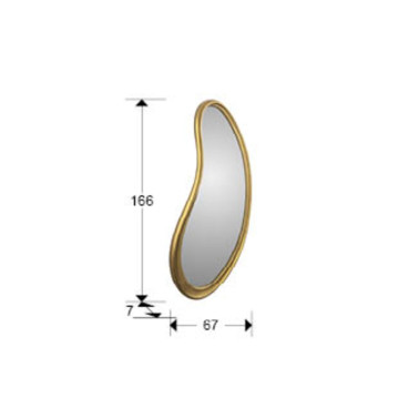 SCHULLER BRIGITTE 67x166 Espejo Dorado