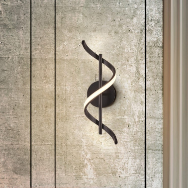 SCHULLER BOA Aplique-Plafón Negro