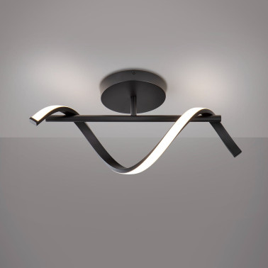 SCHULLER BOA Aplique-Plafón Negro