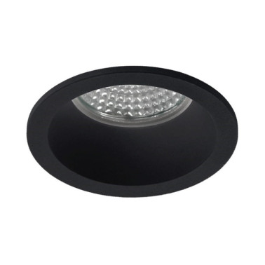 INCOLAMP Empotrable de Techo Redondo Negro Ø75