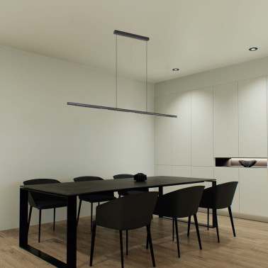 MANTRA MECA 1600 Colgante Lineal 38W 4000K Negro
