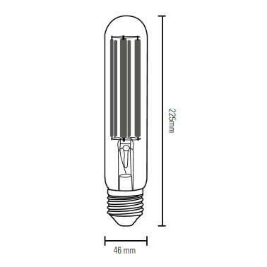 LIGHTED Bombilla Industrial T46 40W 2700K E40