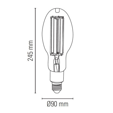 LIGHTED Bombilla Industrial ED90 36W 4000K E27
