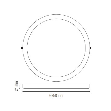 LIGHTED MONET Downlight LED 30W 6000K