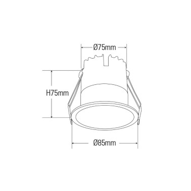 LIGHTED BOSCO Downlight LED 12W 4000K