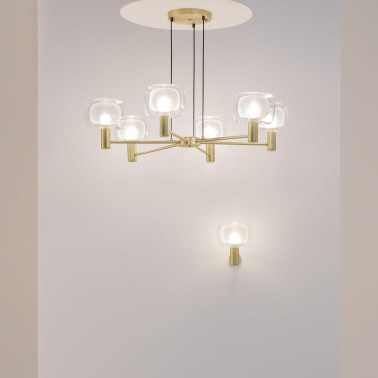 MAYTONI VISION Colgante de 6 Brazos Dorado