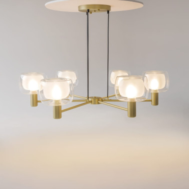 MAYTONI VISION Colgante de 6 Brazos Dorado