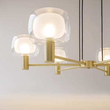 MAYTONI VISION Colgante de 6 Brazos Dorado