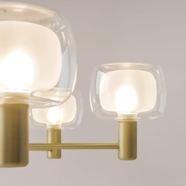 MAYTONI VISION Colgante de 6 Brazos Dorado