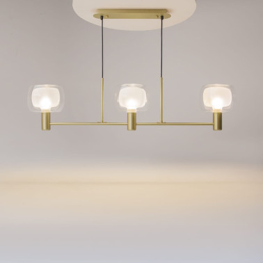 MAYTONI VISION Colgante Lineal Dorado