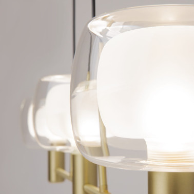 MAYTONI VISION Colgante Lineal Dorado
