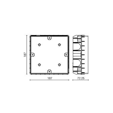 GOCCIA STAMP 175 Caja de Empotrar