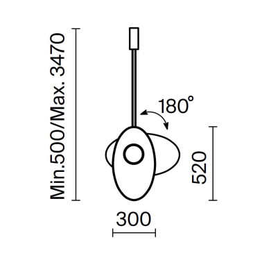 MAYTONI EVOLUTION Colgante Giratorio Negro-Blanco