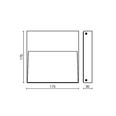 GOCCIA STAMP 175 Aplique de Pared Blanco
