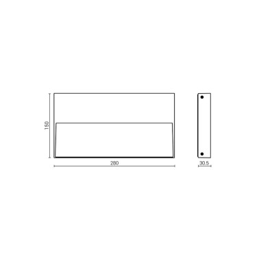 GOCCIA STAMP 280 Aplique de Pared Bronce