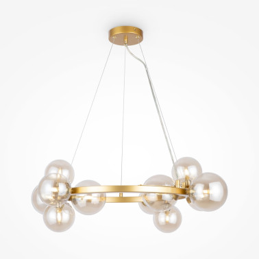 MAYTONI DALLAS 11L Colgante Oro-Ámbar