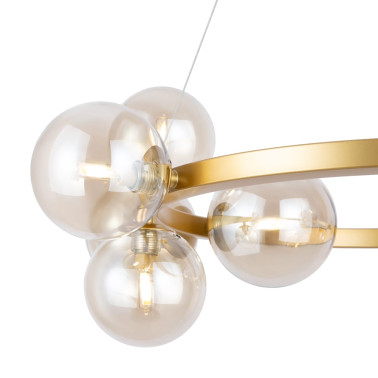 MAYTONI DALLAS 11L Colgante Oro-Ámbar